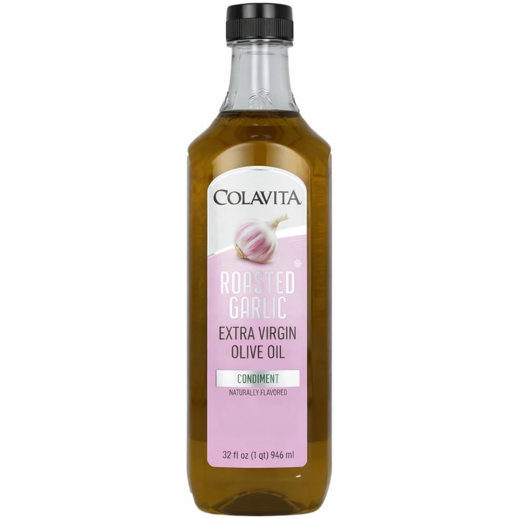 Colavita 32 fl oz Roasted Garlic Cold Pressed EVOO for Cooking & Dressings
