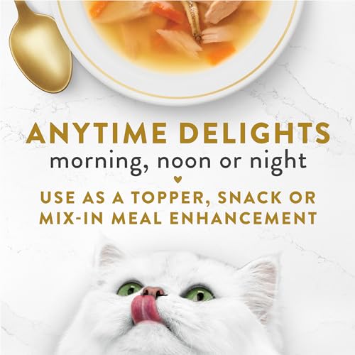 Purina Fancy Feast Lickable Wet Cat Food Broth Complement Classics Collection Variety Pack - 1.4oz Pouches