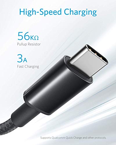 anker 2-pack usb a to usb c cable for iphone 17 series, samsung galaxy s10 and more (black, 3ft)