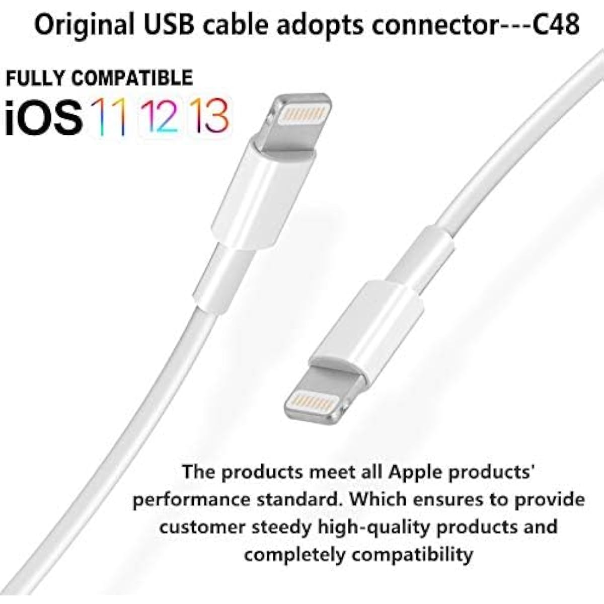 4Pack [Apple MFi Certified] Charger Lightning to USB Charging Cable Cord Compatible iPhone 14/13/12/11 Pro/11/XS MAX/XR/8/7/6s Plus,iPad Pro/Air/Mini,iPod Touch (3.3ft)