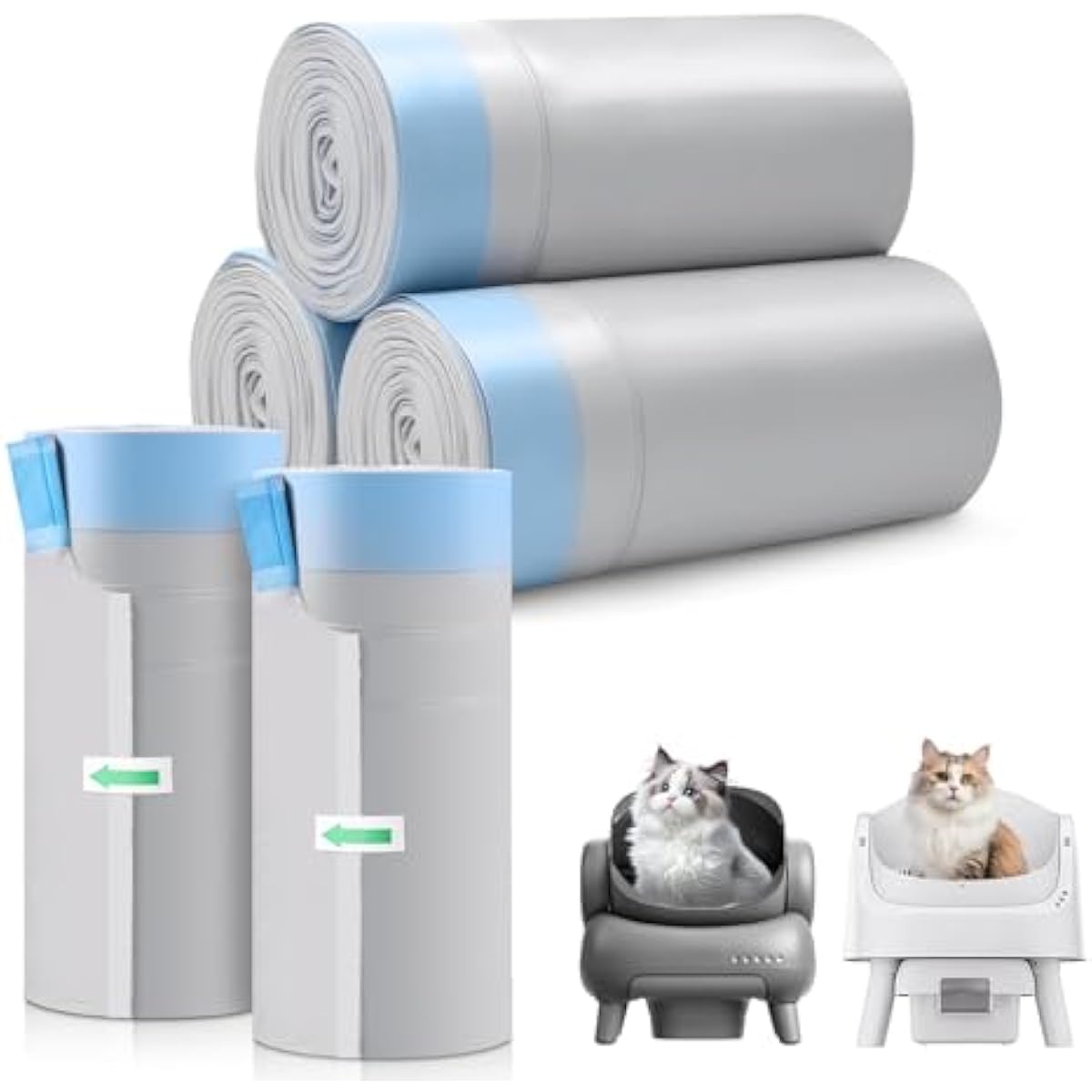 petpivot autoscooper 11 neakasam1 open-top self-cleaning cat litter box replacement unscented leak-proof trash bags