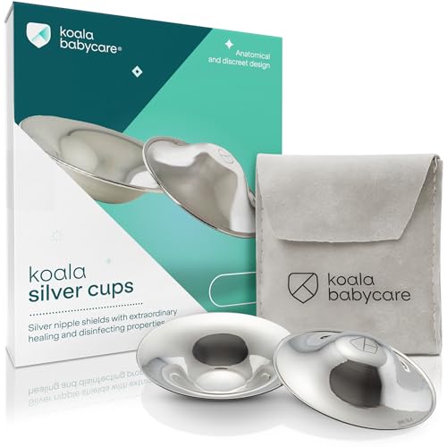 Koala Babycare original sterling silver nipple shields for breastfeeding newborns soothe sore nipples