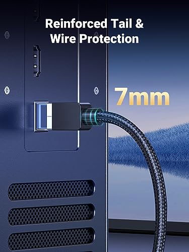UGREEN 6FT Cat 8 Ethernet Cable, High Speed Braided 40Gbps 2000Mhz Network Cord for Gaming PC PS5 PS4 PS3 Xbox