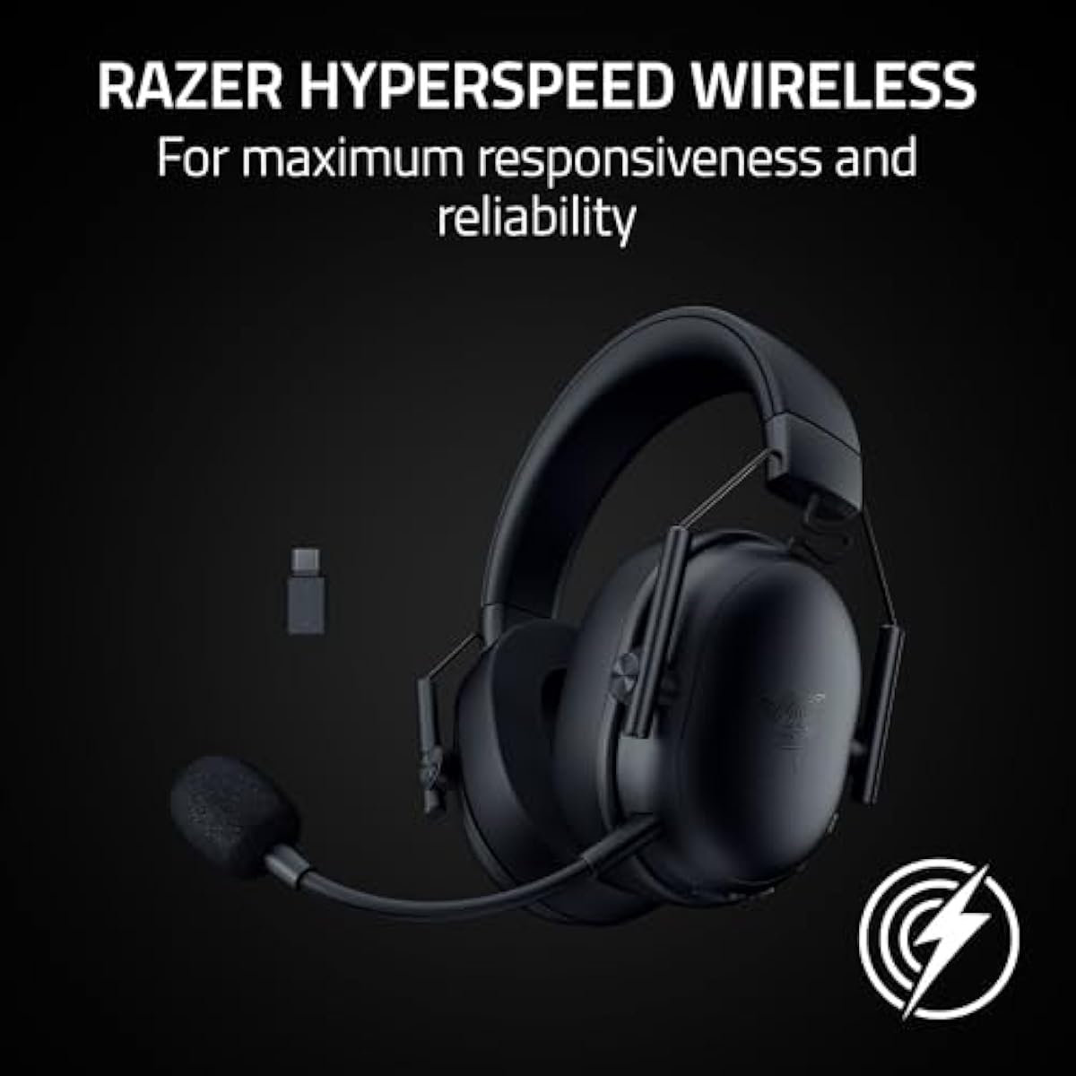 razer blackshark v3 x hyperspeed wireless gaming headset for pc with 50mm drivers and cardioid mic