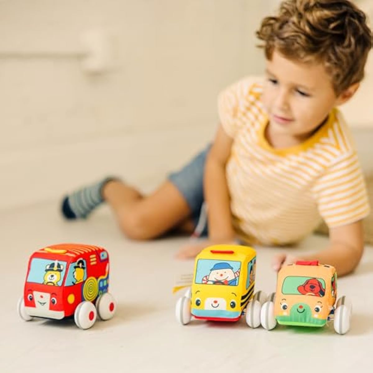 melissa-doug-k-s-kids-pull-back-town-vehicle-set-with-4-soft-toy-cars-and-trucks-for-babies-and-toddlers