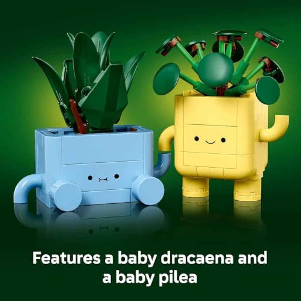 LEGO Botanicals Happy Plants Building Toy for Kids, Girls, and Boys 9+ - Playroom Decor for Desk or Shelf - Birthday Gift Idea for Young Gardeners - Artificial Indoor Plant for Play & Display - 10349