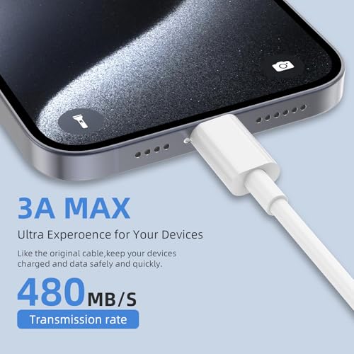 carplay charging cord for iphone 17 16 15 pro max plus type c cord 2pack 3ft+6ft