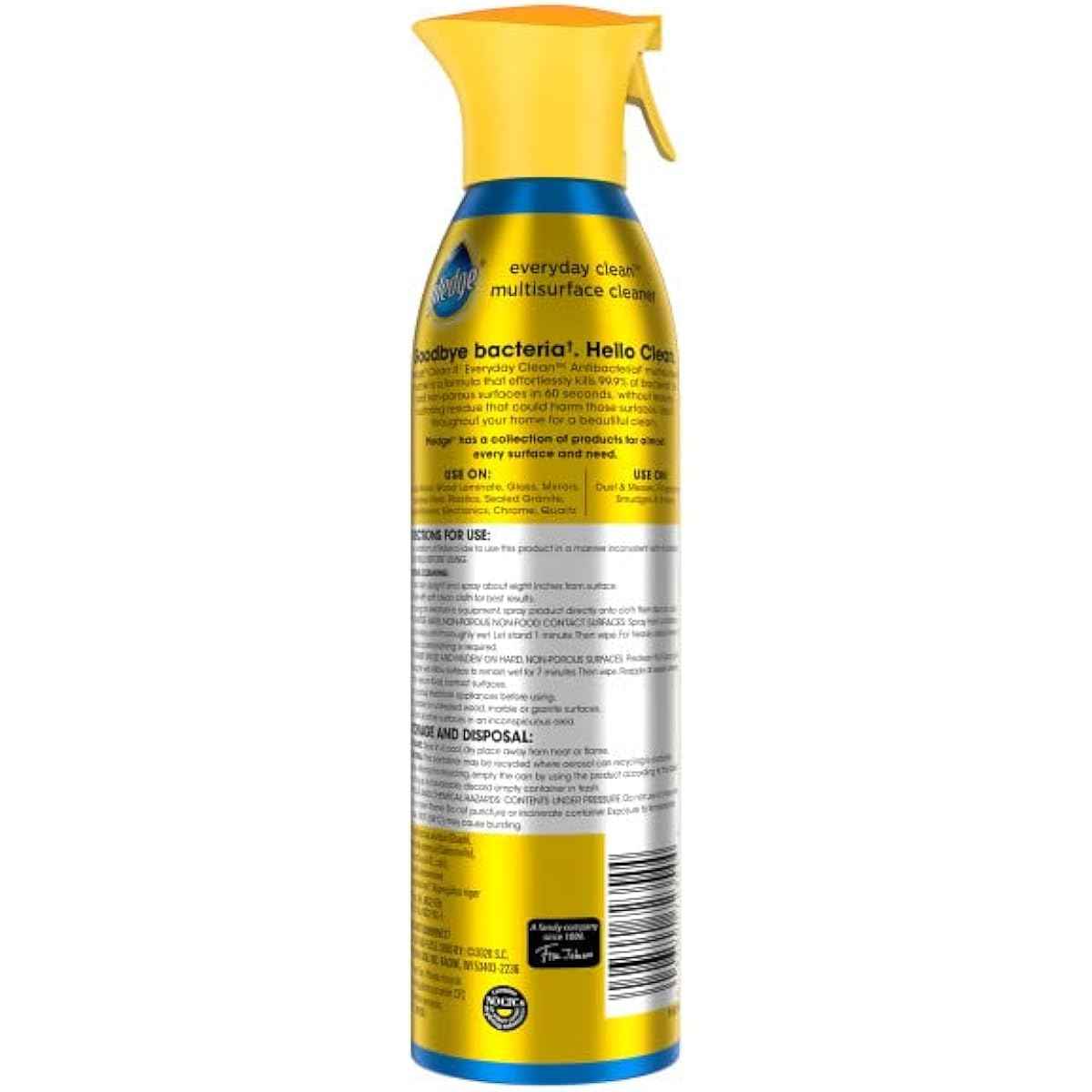 Pledge Antibacterial Multisurface Cleaner Spray, Fresh Citrus Scent, 9.7oz