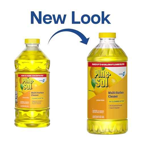 CloroxPro Pine-Sol Multi-Surface Cleaner, All Purpose Cleaner, Lemon Fresh, 40 Fluid Ounces (Package May Vary)