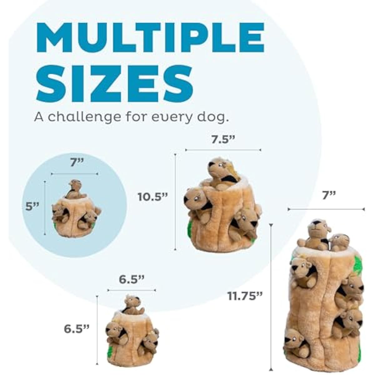 outward hound hide-a-squirrel dog toy small plush puzzle 2-in-1 interactive squeaky