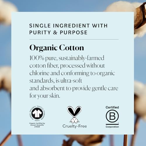 Sky Organics organic baby cotton swabs, 60 count, ultra soft, baby safe tips, strong and durable, hypoallergenic, chlorine free