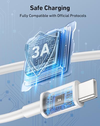 carplay cable for iphone 17/17 pro/air/16e/16/15 pro max/plus 2pack usb a to usb c charging wire 3ft