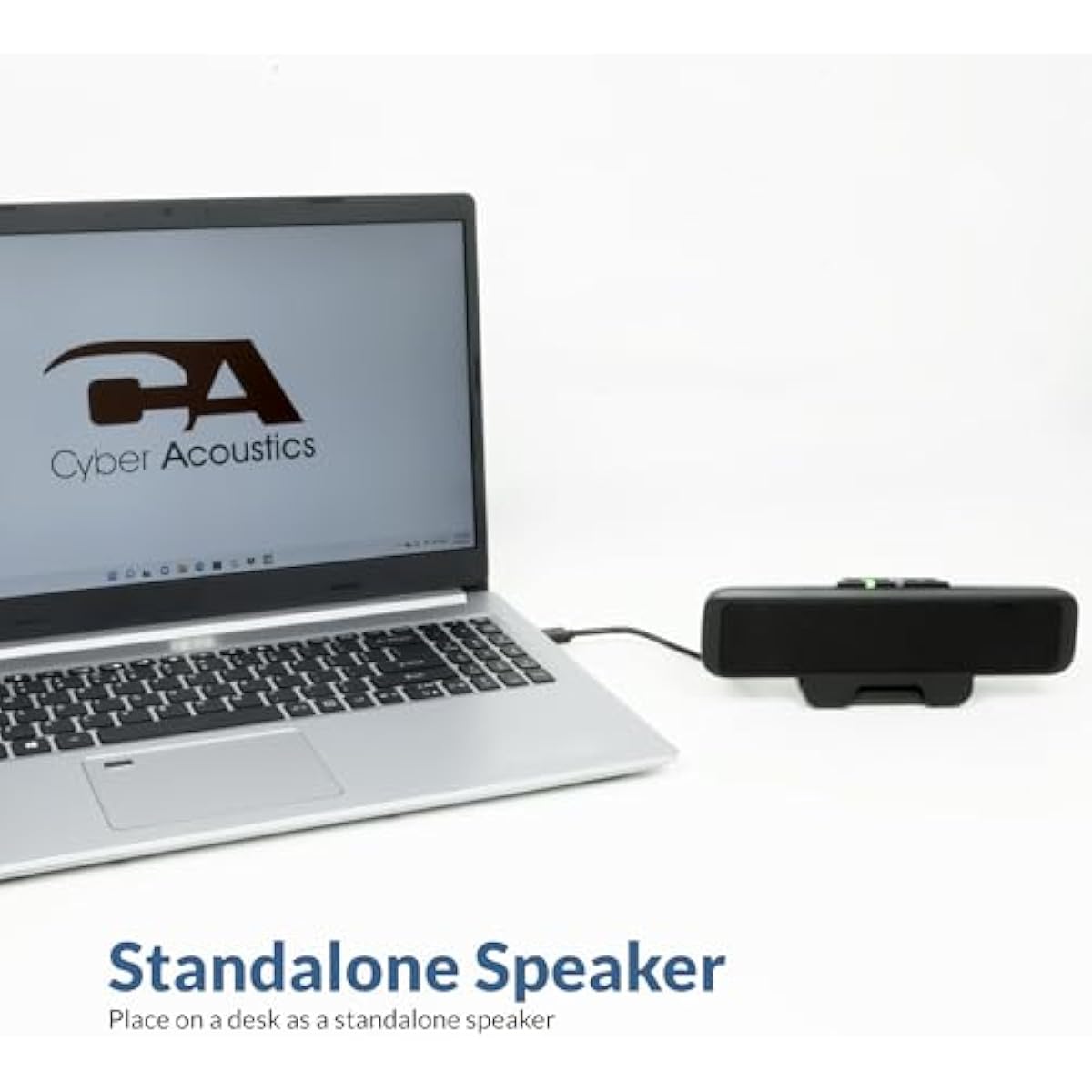 Cyber Acoustics ca-2890 usb stereo speaker bar for pc mac chromebook easy control
