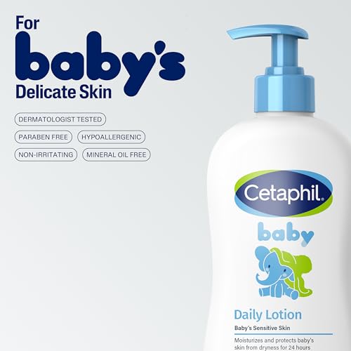 Calendula and Vitamin E baby lotion, 13.5 fl oz, organic and non-toxic ingredients for sensitive skin