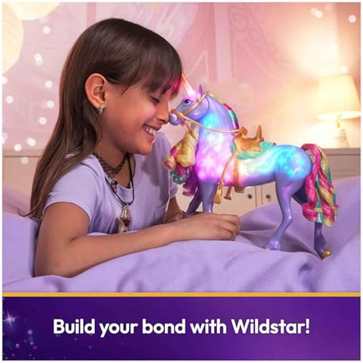 Unicorn Academy, Interactive Rainbow Light-up Wildstar with Lights, Sounds & Music, Dolls & Unicorn Toys, Gifts & Stocking Stuffers for Girls Ages 4 and up