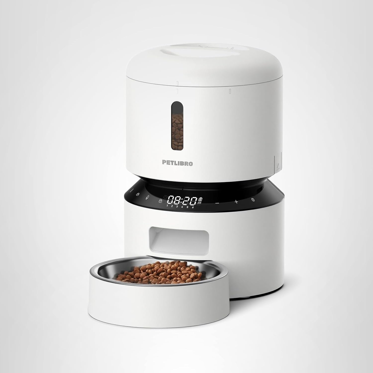 petlibro granary black 5g wifi automatic dog food dispenser with app control, up to 10 meals per day