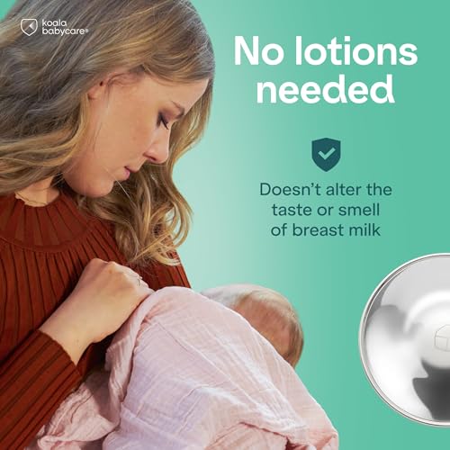 Koala Babycare original sterling silver nipple shields for breastfeeding newborns soothe sore nipples