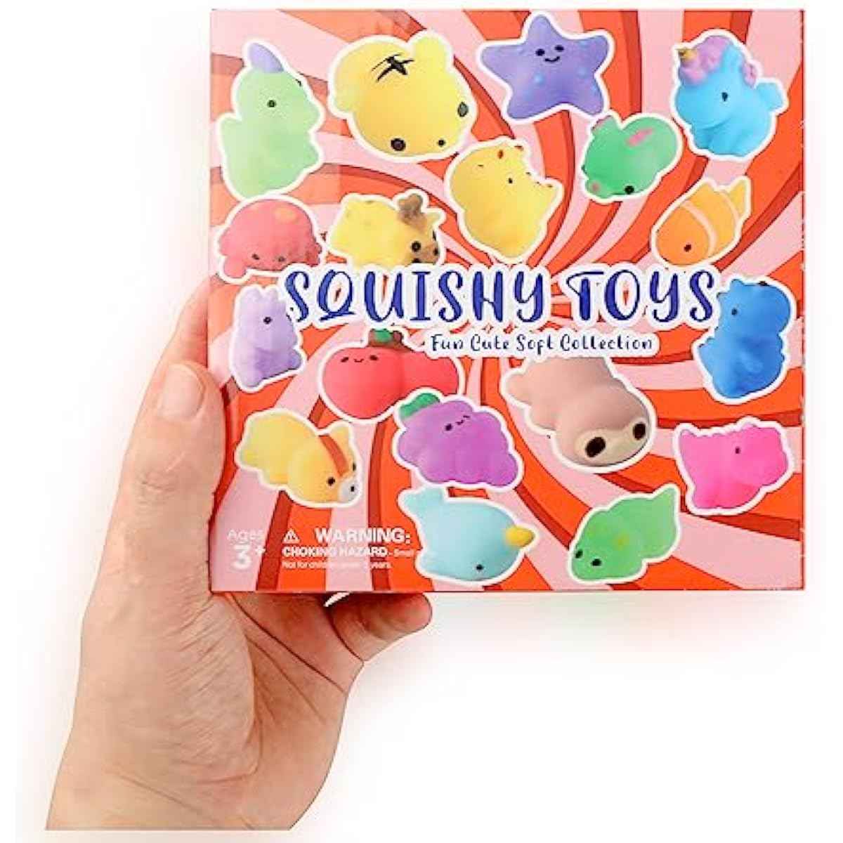 Squishies, 26 Pack Mochi Squishy Toys - Kawaii Cat Squishys Slow Rising Animals - Party Favors, Goodie Bag, Birthday Gifts, Mini Squishies Stress Reliever Toy