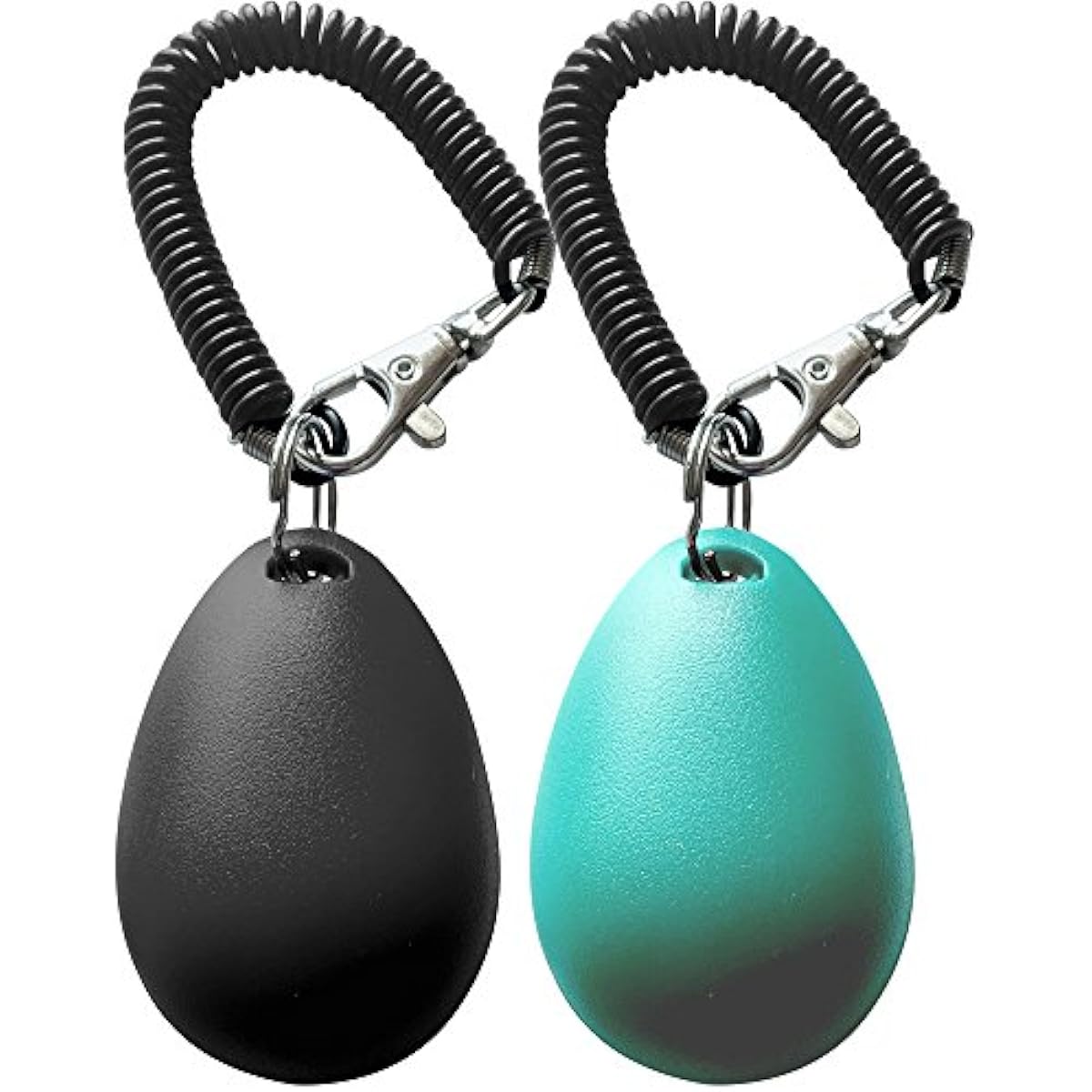 Pet Training Clicker with Wrist Strap - Dog Training Clickers (New Black + Blue)