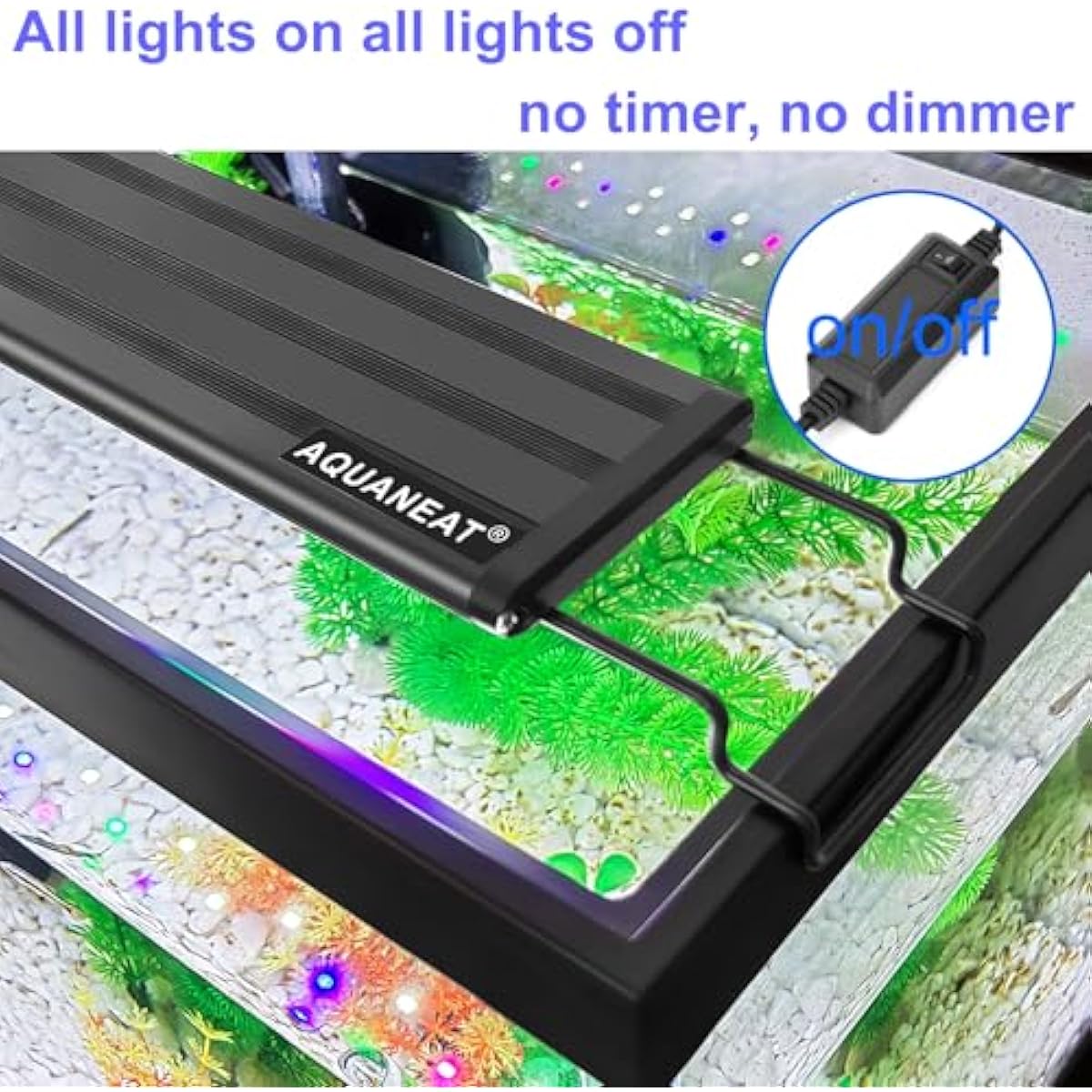 Aquaneat 18-24 inch full spectrum LED aquarium light for fresh water fish tanks