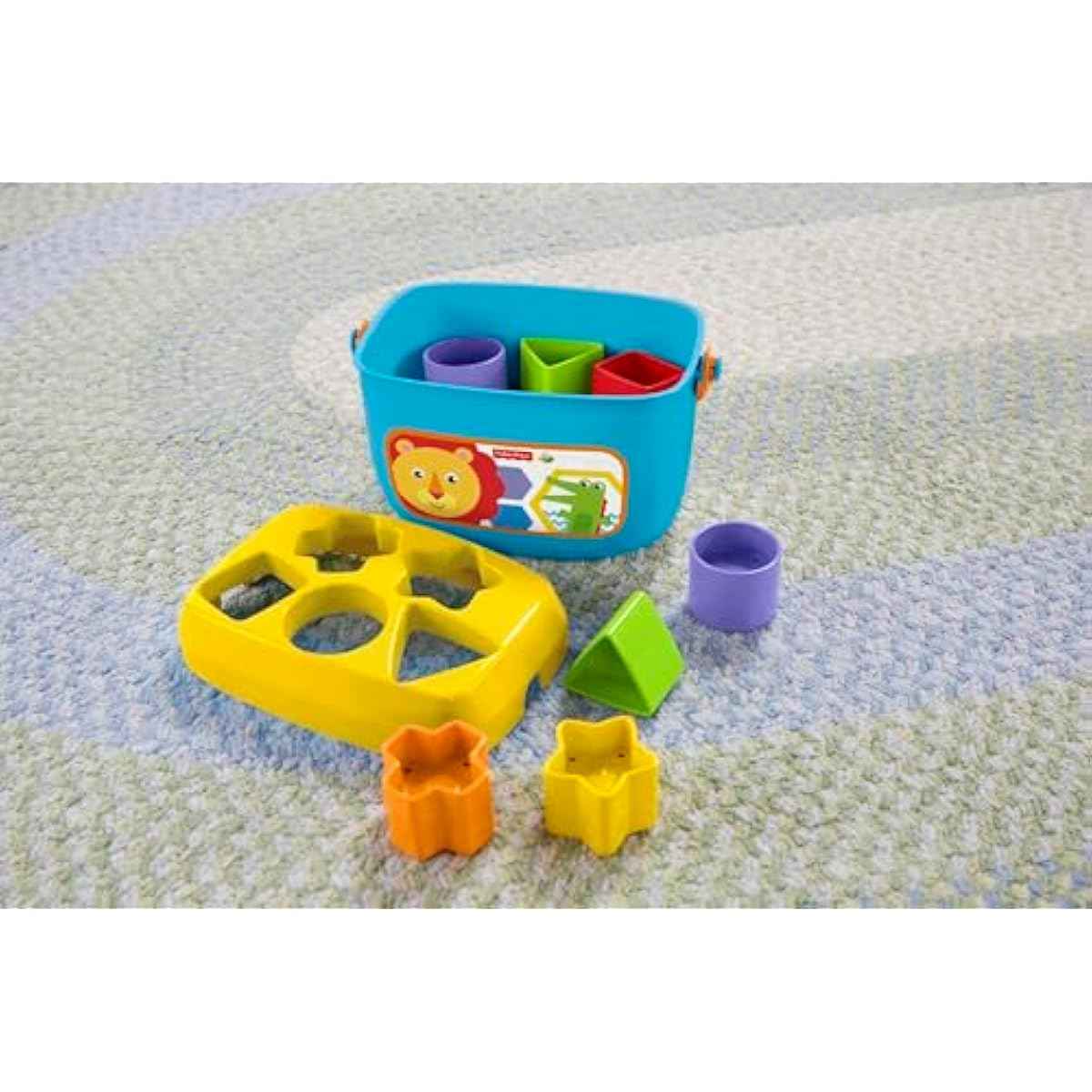 Fisher-Price Stacking Toy Baby's First Blocks Set of 10 Shapes for Sorting Play for Infants Ages 6+ Months