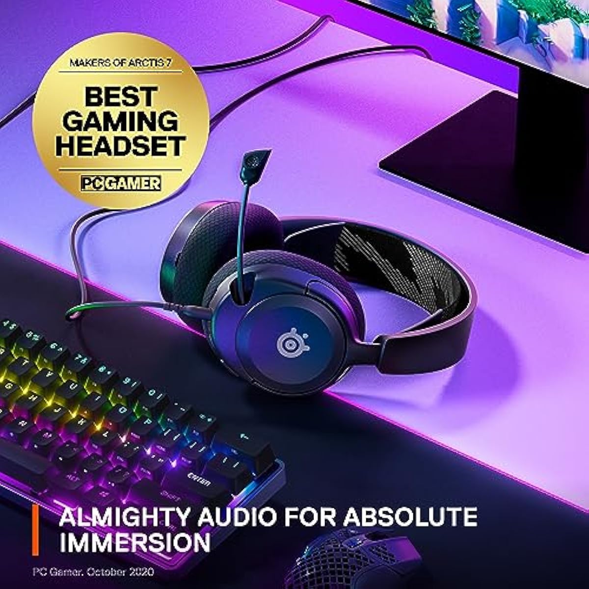 SteelSeries Arctis Nova 1 Multi-System Gaming Headset - Hi-Fi Drivers - 360° Spatial Audio - PC, PS5/PS4, Switch, Xbox - Black