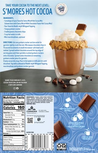 Swiss Miss milk chocolate hot cocoa mix, 1.38 oz, 50-count, bulk, packaging dimensions 13x18.5x29 cm, 4.8 pounds
