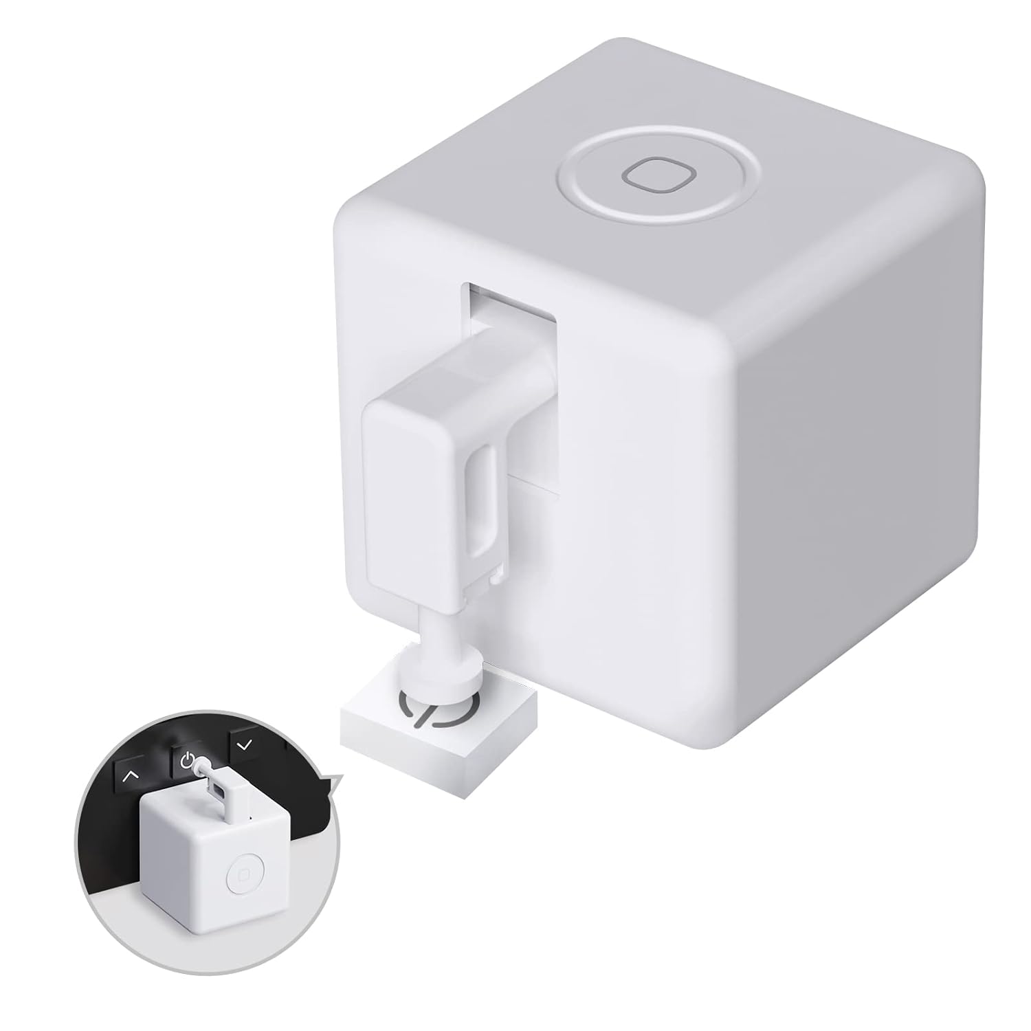 moesgo 2nd generation smart bluetooth fingerbot plus, wireless smart light switch button pusher bot, remote control, tuya app compatible with alexa and google home