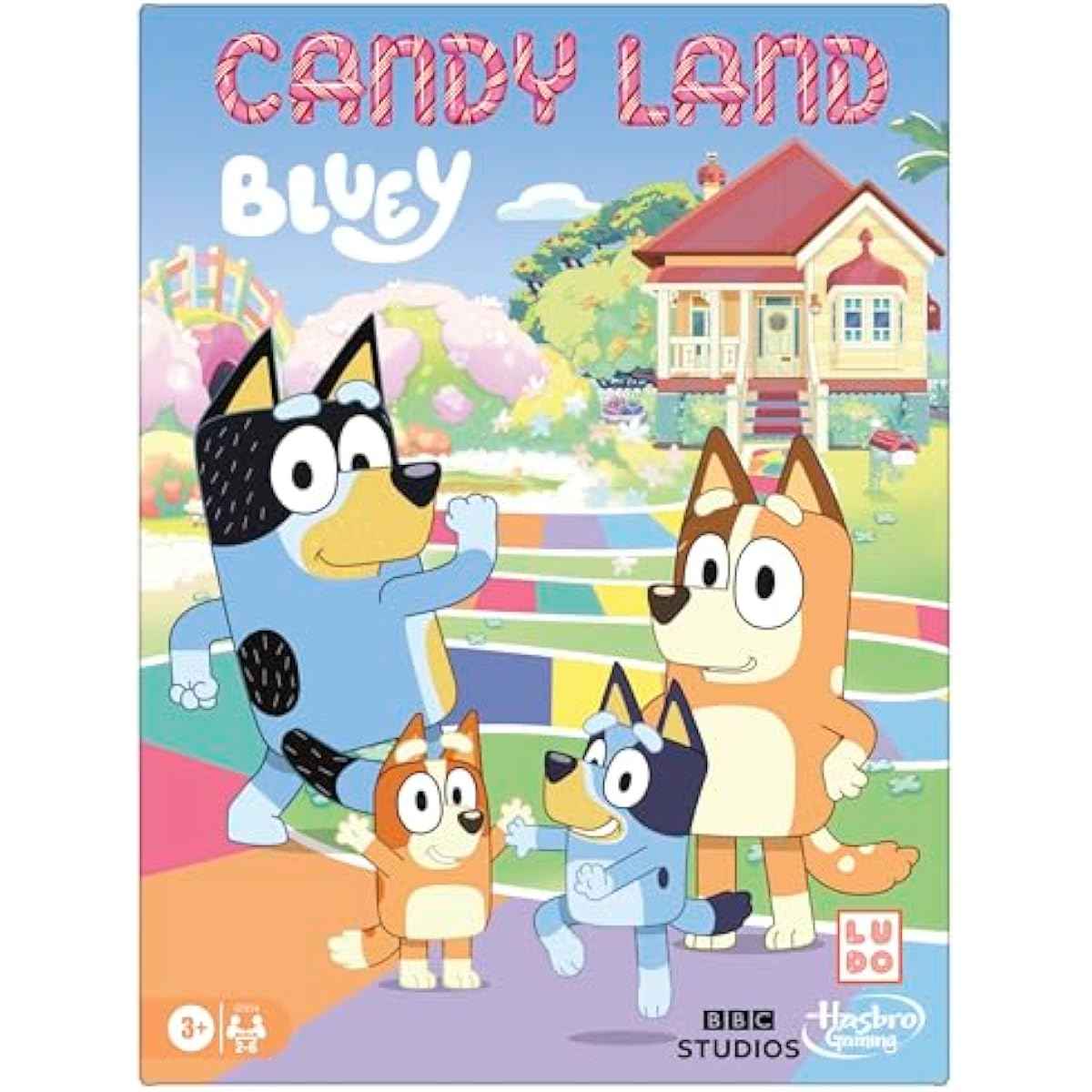 Hasbro Gaming Candy Land Bluey Edition Board Game | Ages 3 and Up | 2-6 Players | Play as Dad, Mum, Bluey, Bingo, Muffin, or Socks | Preschool Games | Kids Gifts (Amazon Exclusive)
