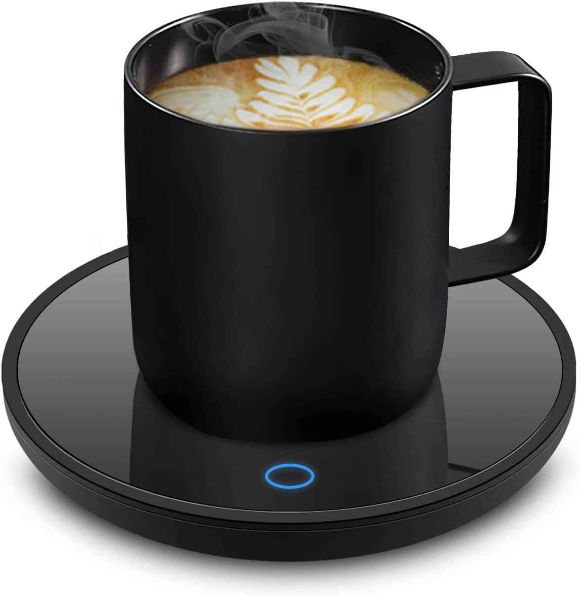 Coffee Mug Warmer, Smart Candle Warmer, Electric Cup Warmer with Aluminum Metal Panel for Office, Desk Accessories, Electric Beverage Warmer for Cocoa, Milk, Coffee Gifts for Dad