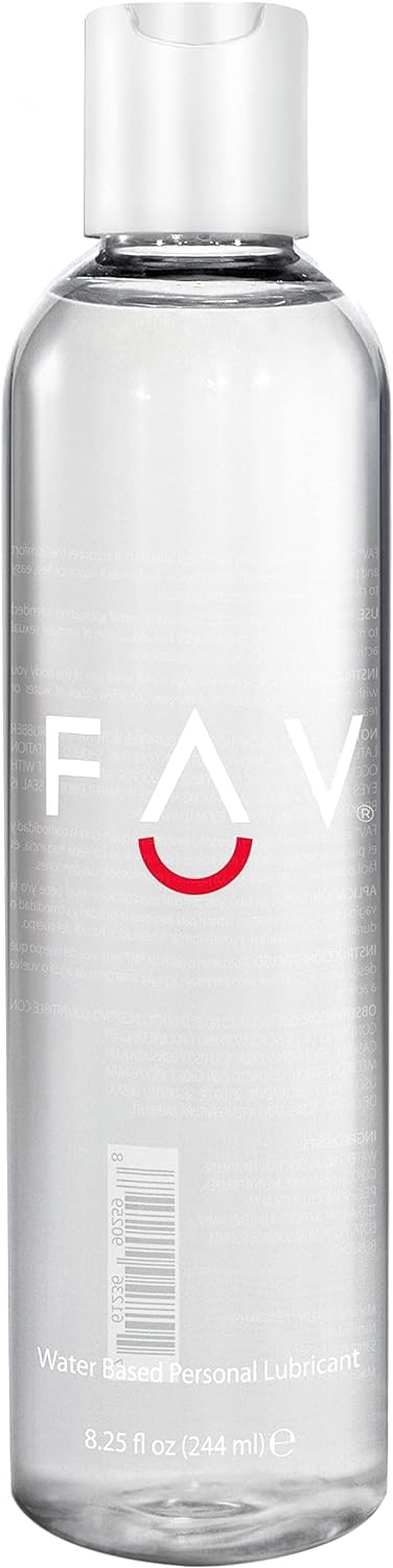 FAV water-based luxury personal lubricant for women, men, and couples, 33.5 fl oz