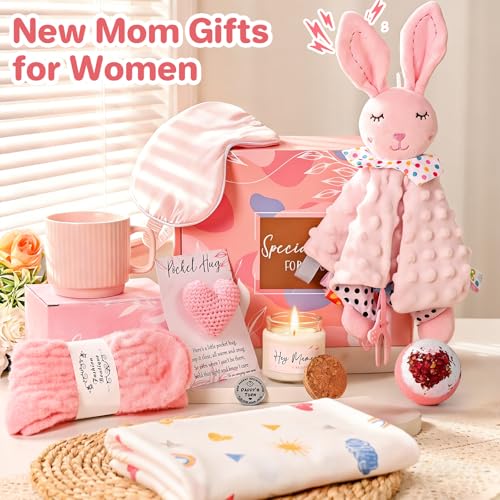 YHRJWN New Mom Gifts, 10 Pcs New Mom Care Package After Baby & After Birth, Postpartum Gifts for Mom, Pregnancy Gift for Expecting Mom, First Time Mothers Day Birthday Gift Set