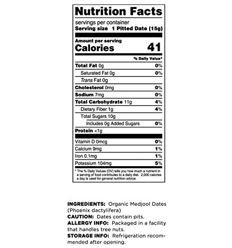 Terrasoul Organic Medjool Dates, 2 Lbs, USDA Certified, Non-Gmo, Gluten Free, Vegan, Farm Fresh