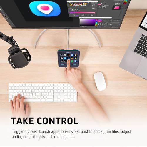 vsninside macro keypad stream controller deck gaming streaming shortcut keyboard