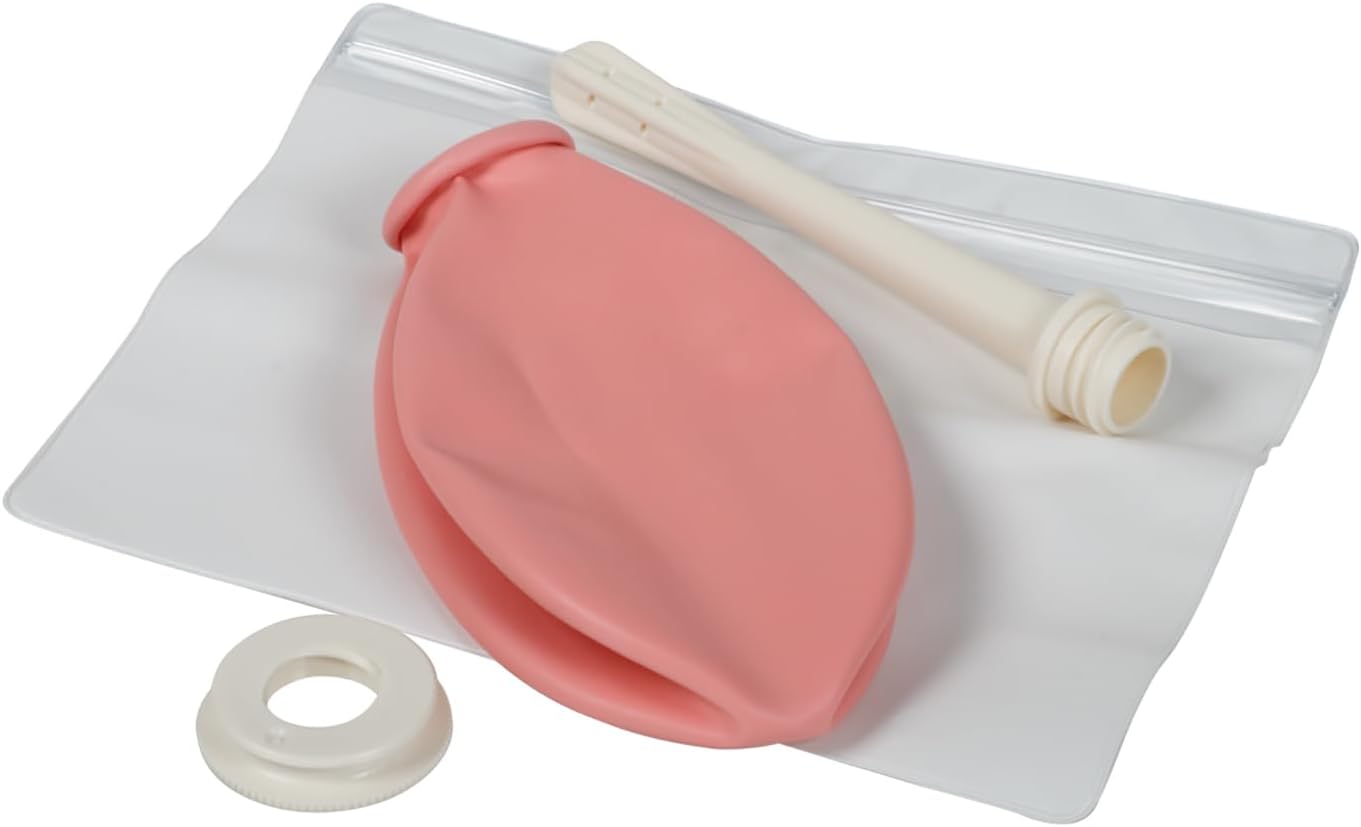 Flents reusable douche kit, compact, portable, feminine hygiene system, 16 fl oz, BPA-free, rubber