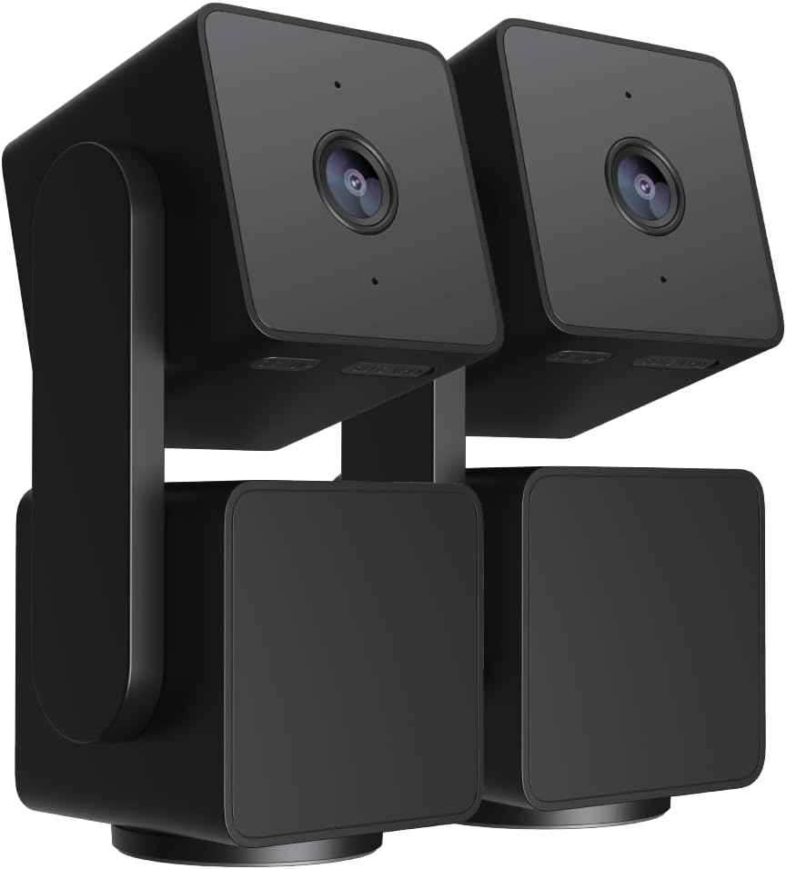 WYZE Cam Pan v3 Indoor/Outdoor IP65 1080P 360° Pan/Tilt/Zoom WiFi Smart Home Security Camera, Motion Tracking for Baby/Pet, Color Night Vision, Works with Alexa&Google Assistant, Free Expert Setup