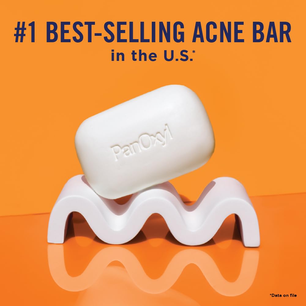 panoxyl acne treatment bar 10 benzoyl peroxide soap-free body wash face chest back 4 oz