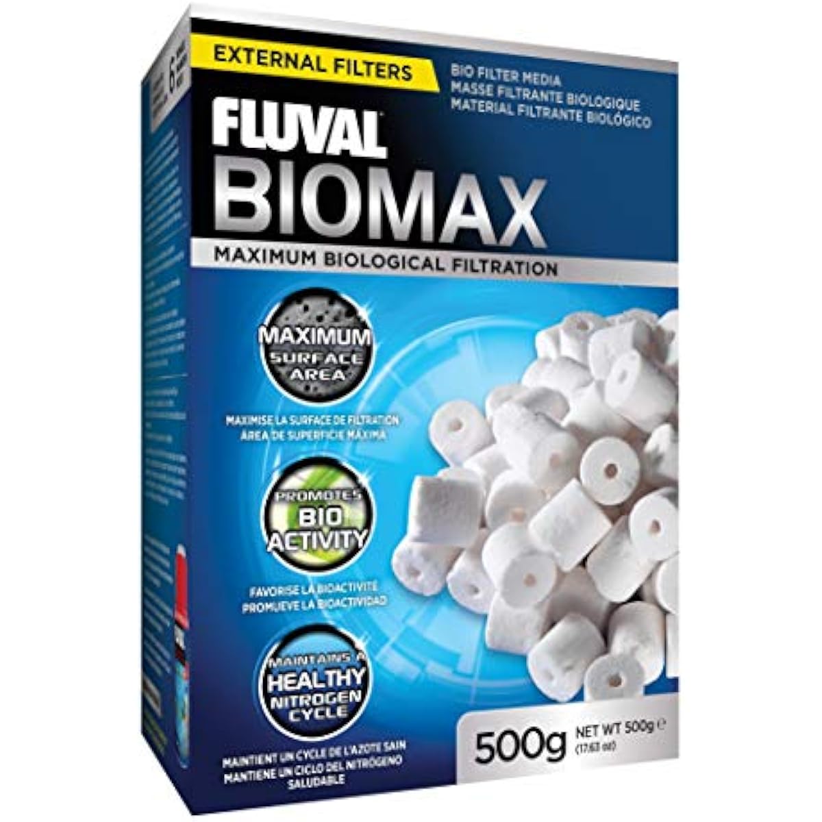 Fluval BioMax Biological Material Remover, 500 g - Biological Filter Media for Aquariums