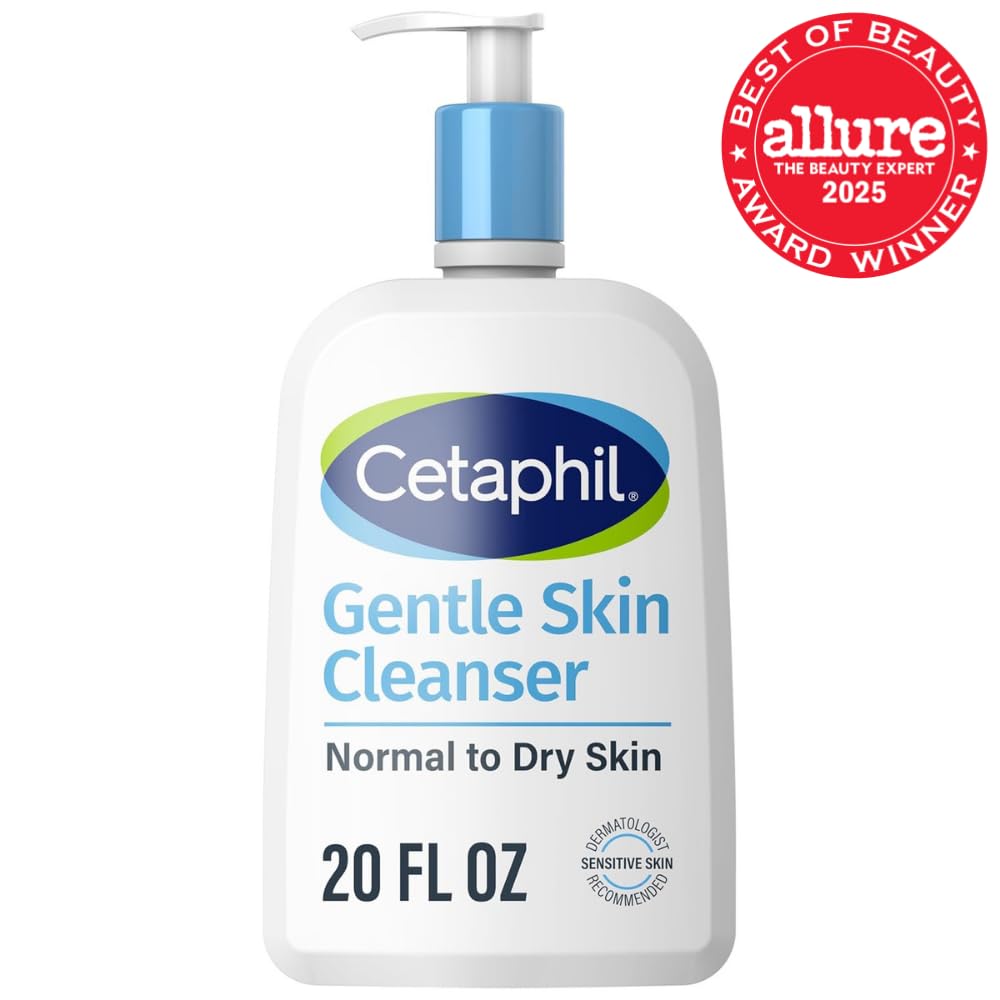 Cetaphil Hydrating Gentle Face Wash for Sensitive Skin, 20 oz, Fragrance-Free and Soap-Free