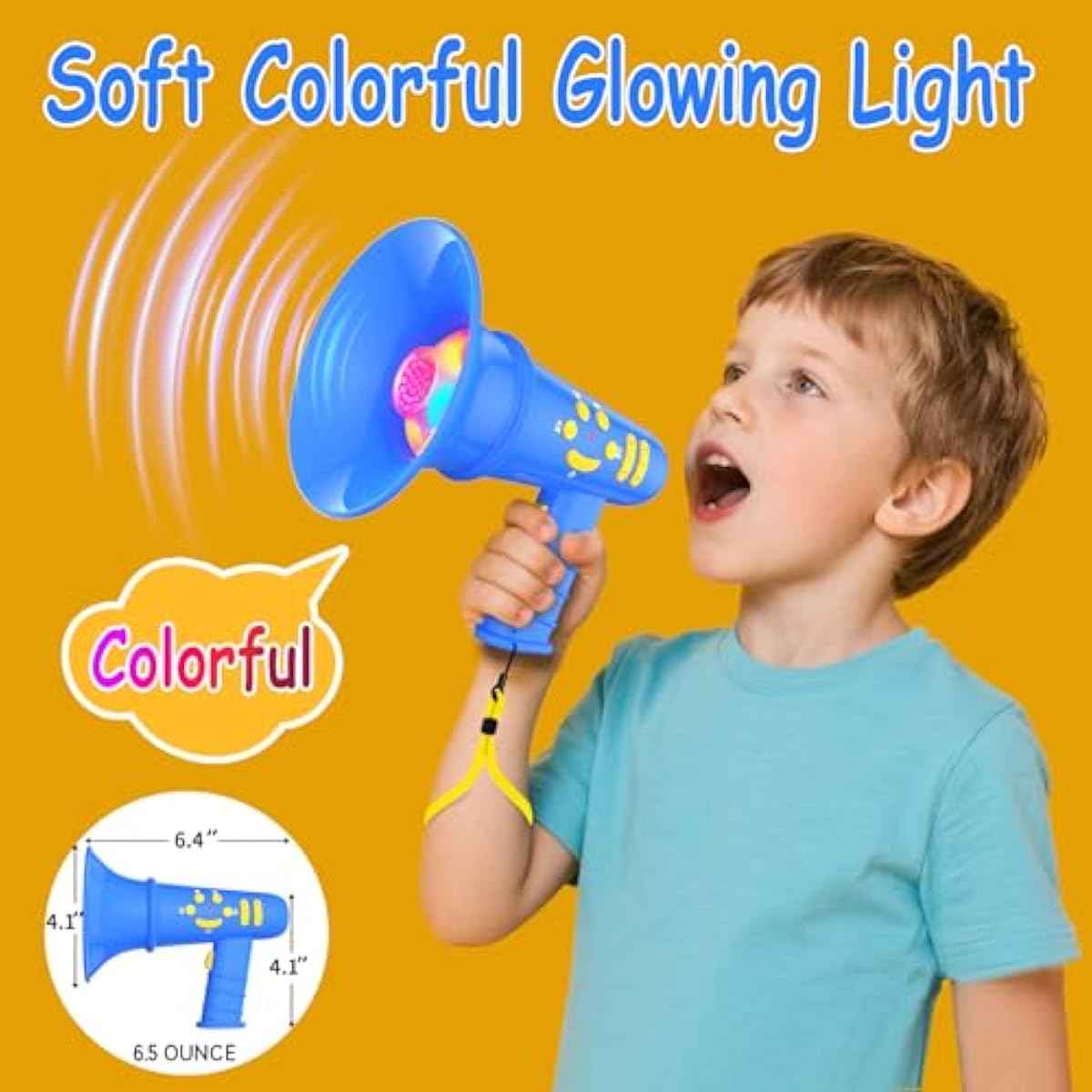 Voice Changer for Kids,Birthday Gift for Boys Girls Ages 3,4,5,6,7,8 - Boy Toys for 3-8+ Year Old - Noise Maker Prank Gift for Christmas,Easter,Halloween,Cool Gadgets for Boys Toddler (Blue)
