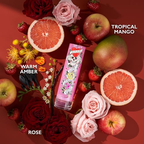 Ed Hardy Perfume for Women, Eau De Parfum Spray with Warm Amber Notes, 3.4 fl oz