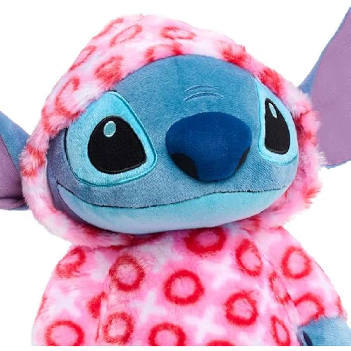 Disney Stitch Large 13-inch Valentines Heart Hoodie Plush Stuffed Animal, Soft & Huggable, Toy for Fans, Girls, Boys, Ages 2 and Up by Just Play