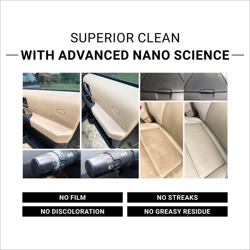 car guys super cleaner, 18 oz kit with microfiber towel, effective car interior stain remover