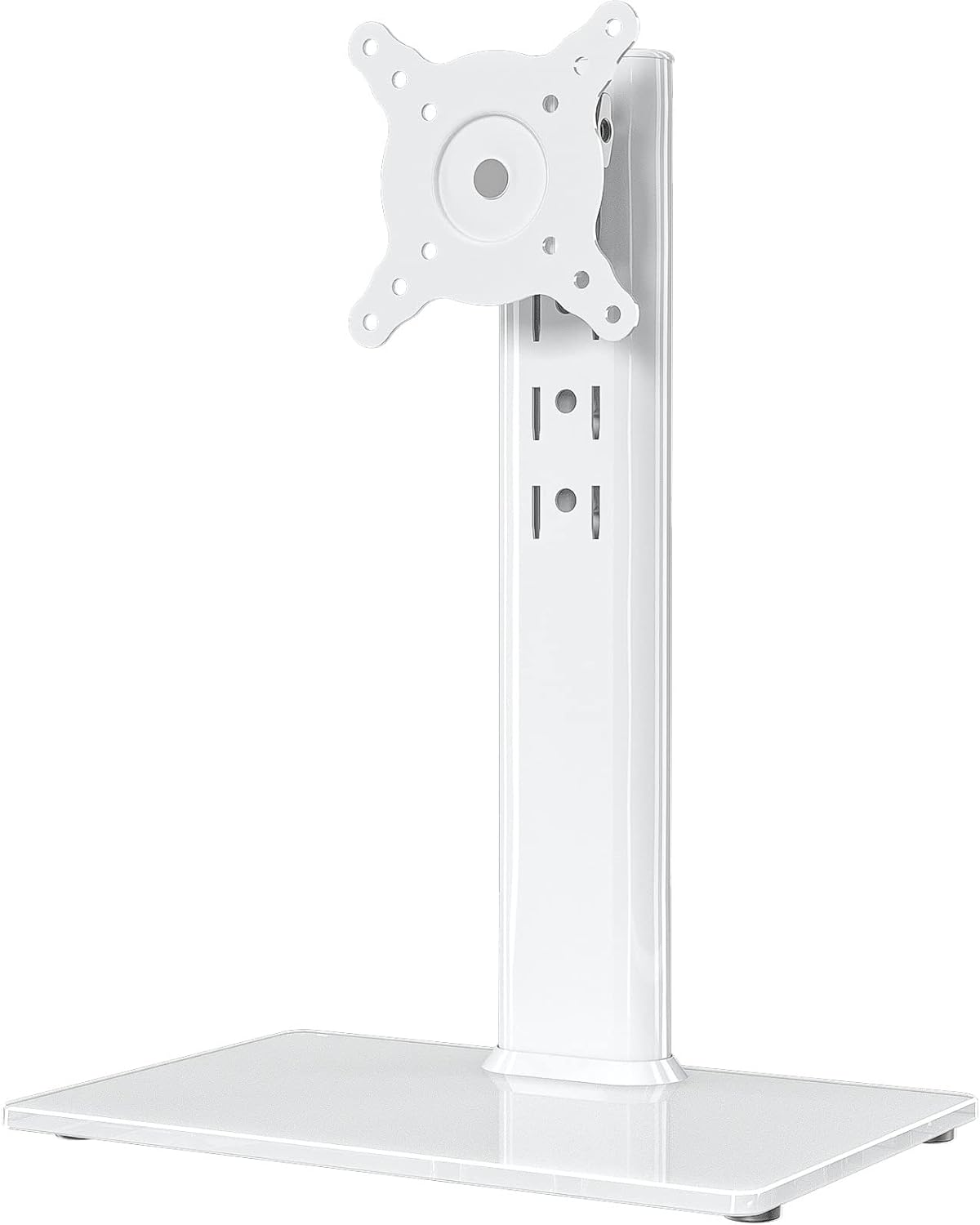 single lcd computer monitor free-standing desk stand mount riser for 13-32 inch screen with swivel and height adjustable