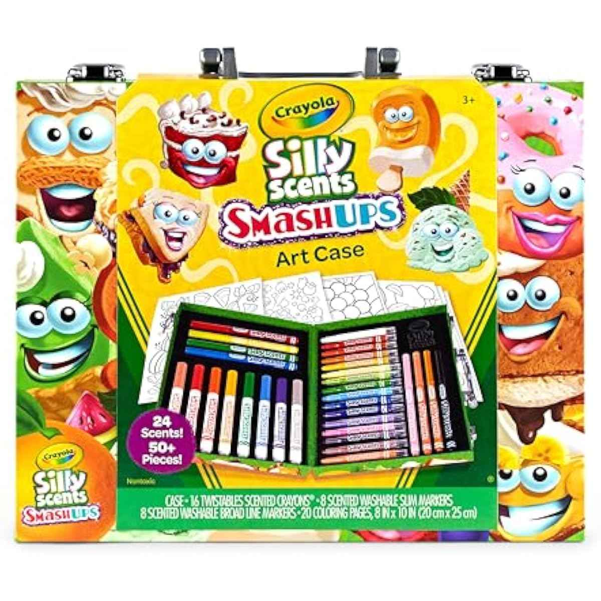 Crayola Silly Scents Mini Inspiration Art Case, Scented Crayons & Markers Set, Art Kit for Kids, Easter Basket Essentials, Coloring Supplies, Travel Gifts for Kids, Ages 4+