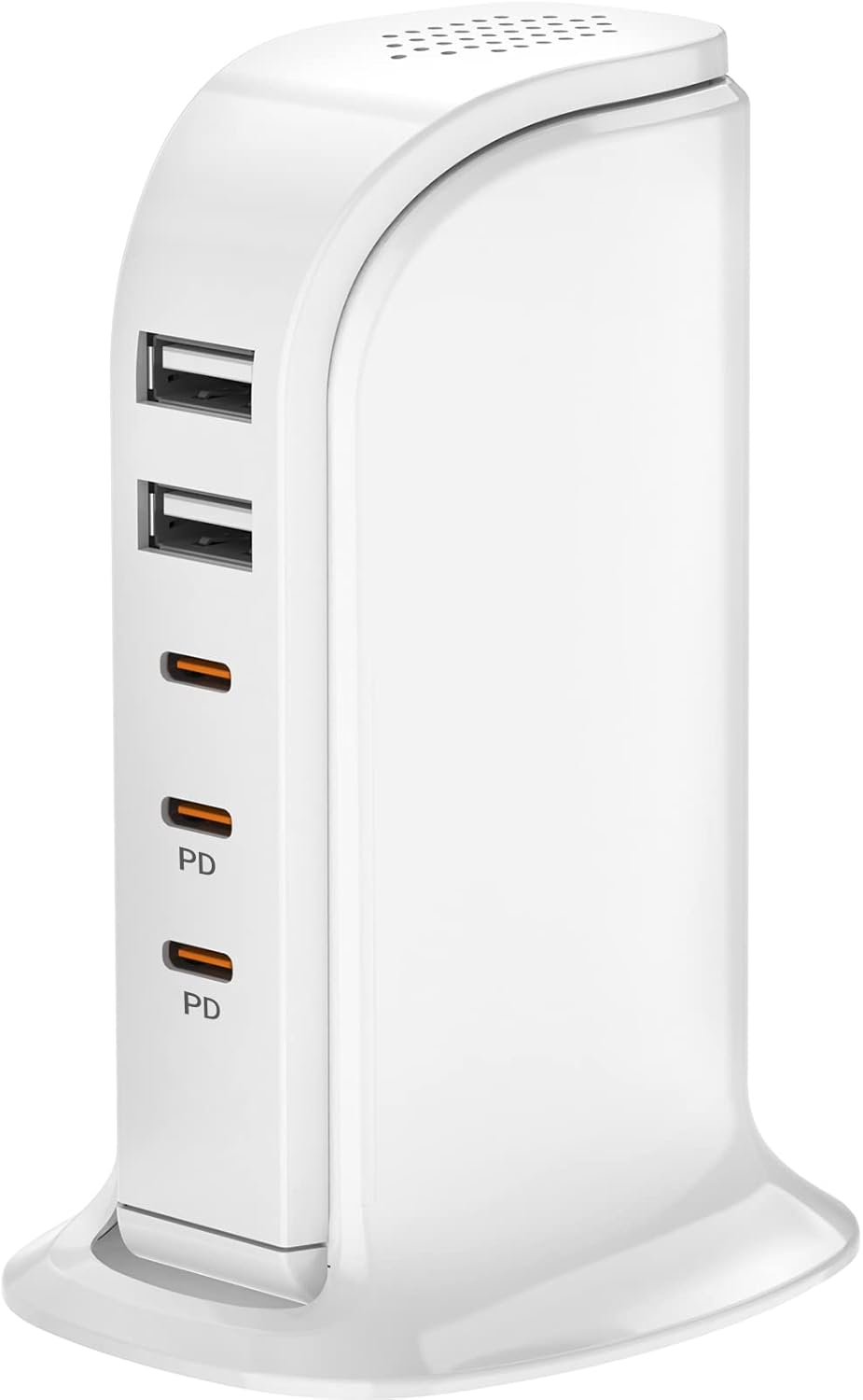 upoy 6-port usb charging station dual type-c fast charging portable travel essentials