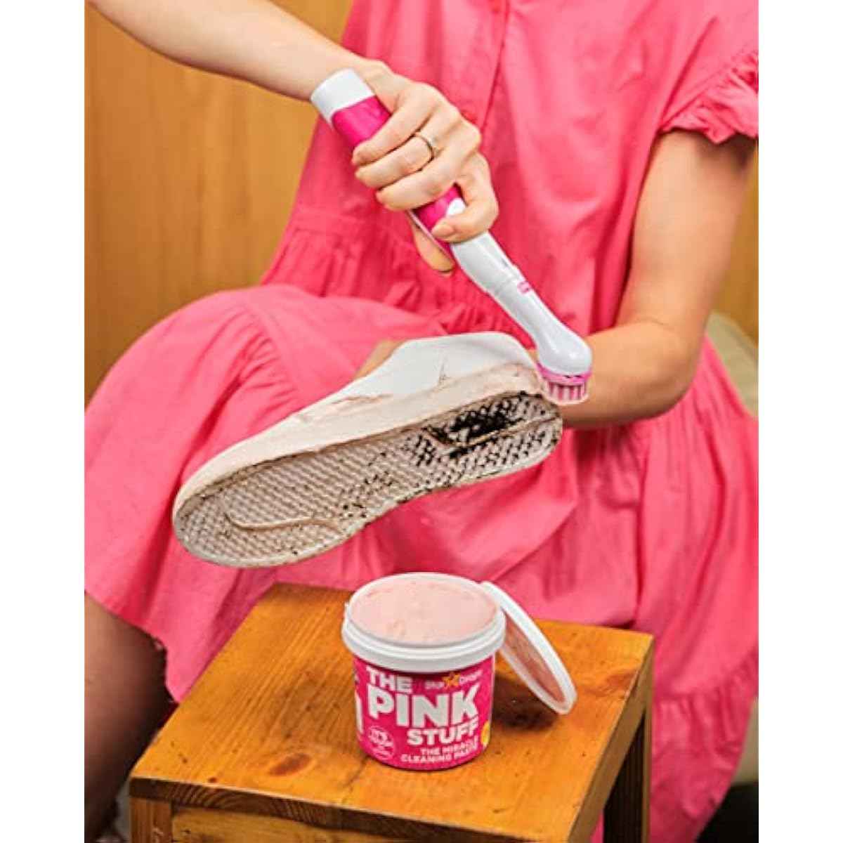 The Pink Stuff - Stardrops - The Miracle Scrubber Kit - 4 Cleaning Brush Heads