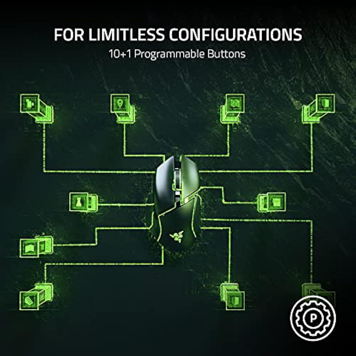 razer basilisk v3 customizable ergonomic gaming mouse with 26k dpi optical sensor and 11 programmable buttons