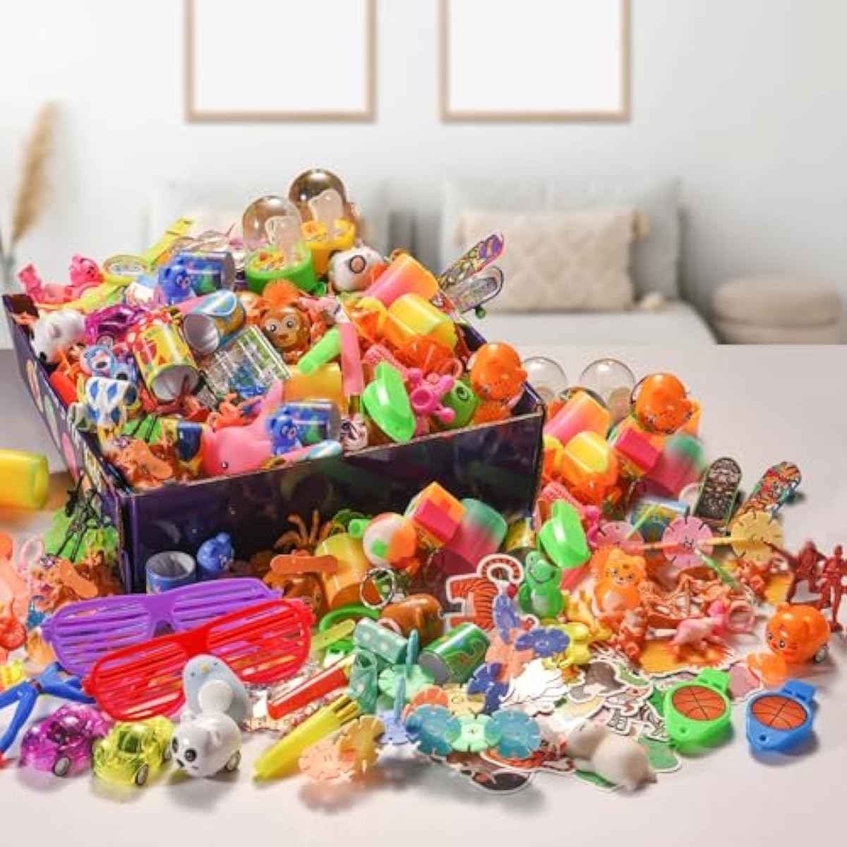 300 PCS Party Favor for Kids Goodie Bags Stuffers, Prize Box Toys for Kids Classroom Bulk, Small Fidget Toys Pinata Fillers, Treasure Chest for Students Rewards, Carnival Prizes, Birthday Gifts