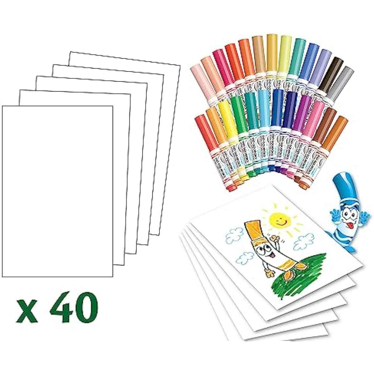 Crayola Pip-Squeaks Washable Marker Set (65ct), Essential Easter Basket Stuffers, Coloring Set, Drawing Art Supplies for Kids, Spring Craft Kit, Travel Activity, Gifts for Kids